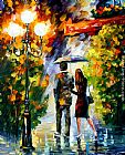 Leonid Afremov UNDER MY UMBRELLA painting